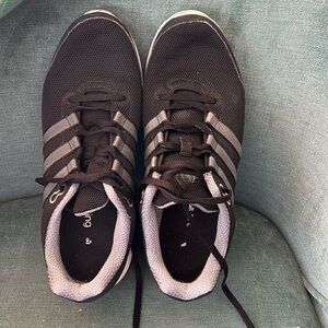 Adidas running shoes.